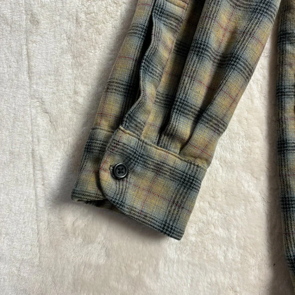 Pendleton Mens Board Shirt Jac Flannel Button Down Size Medium Plaid Long Sleeve - Picture 8 of 16
